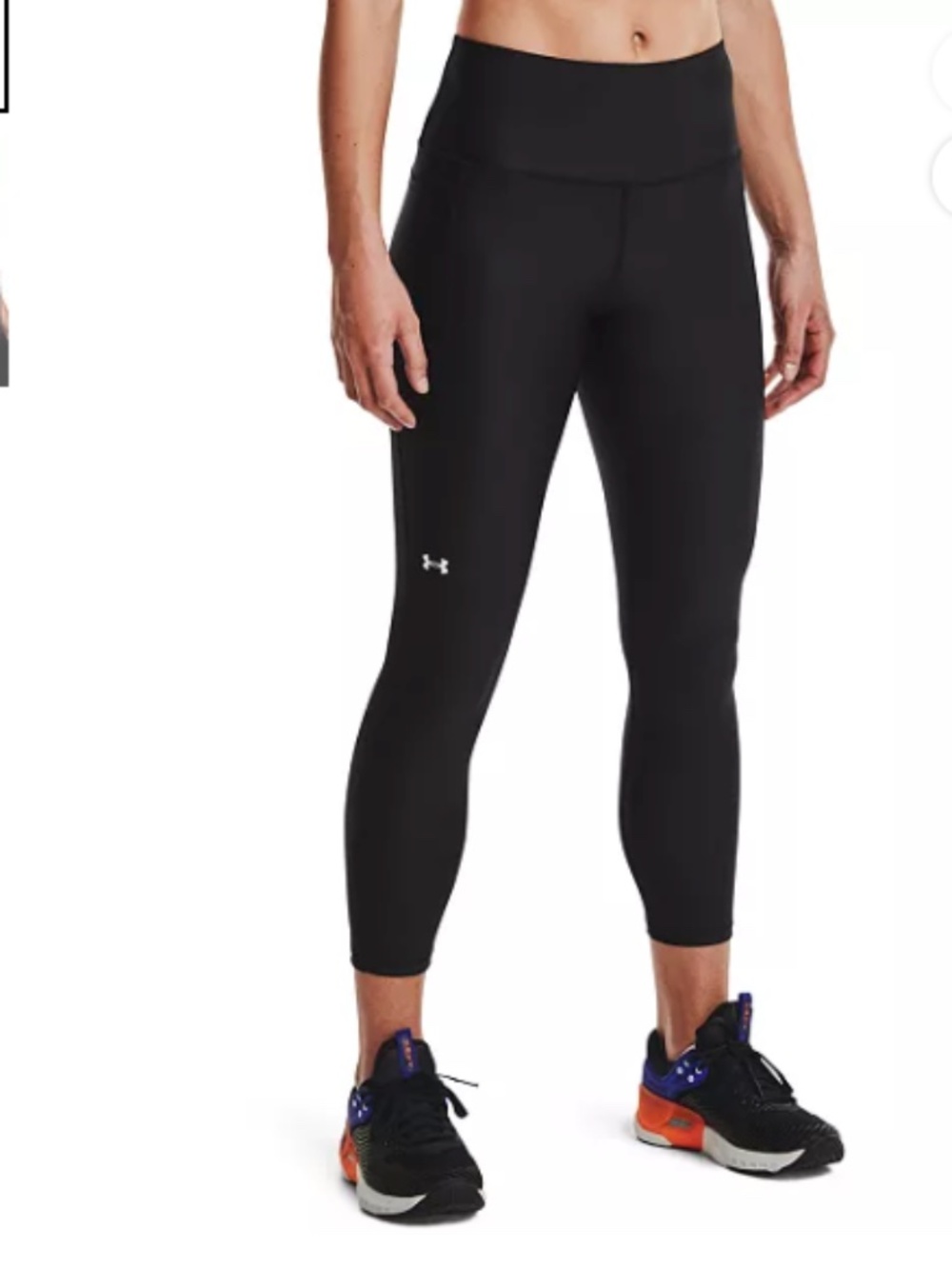 Under Armour Women's Tech High Waist Ankle Length Black Leggings Size Medium NWT
